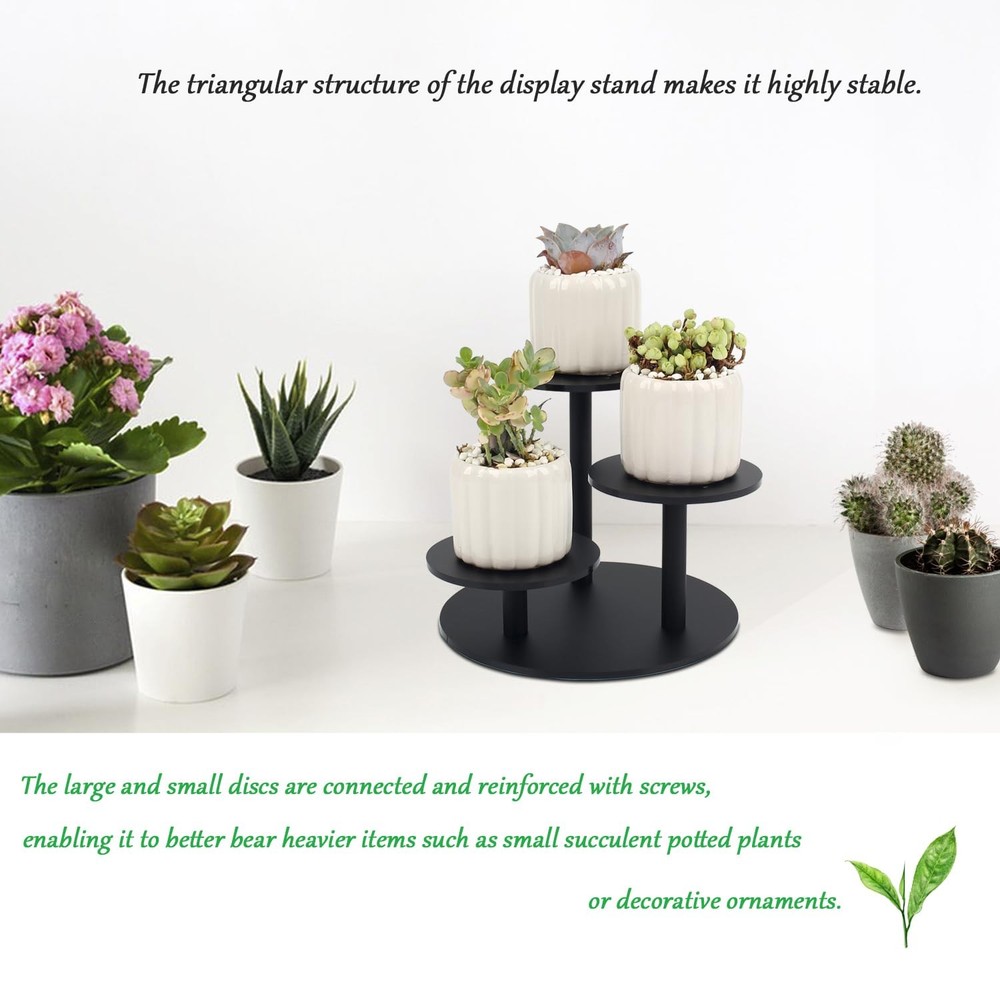 Frosted Acrylic Table Display Stand for Figure Small Display Risers Black for...