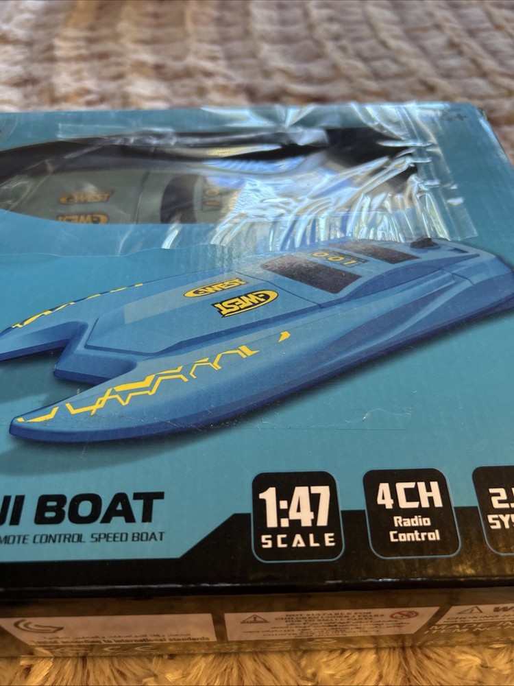 H126 Mini Boat Blue Remote Control New
