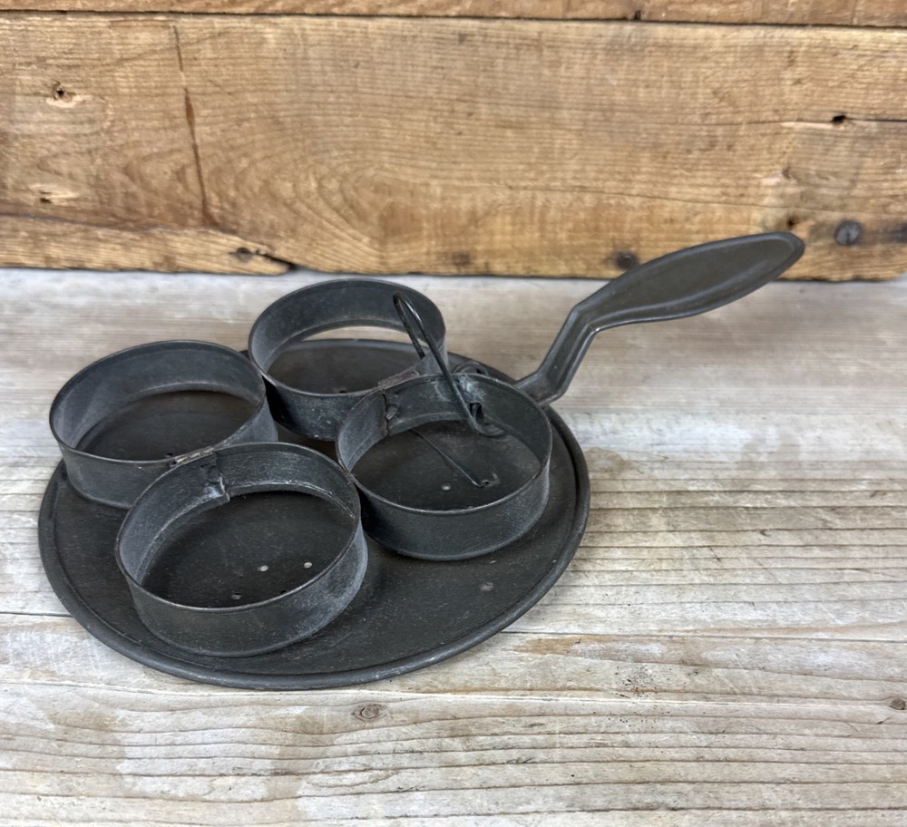 Antique Tin Ware Egg Poacher