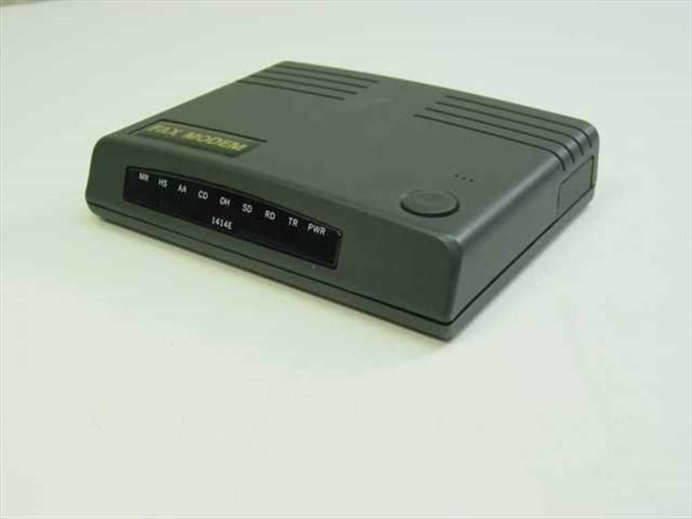 Gray Plastic 1414E Fax Modem - No Power Supply
