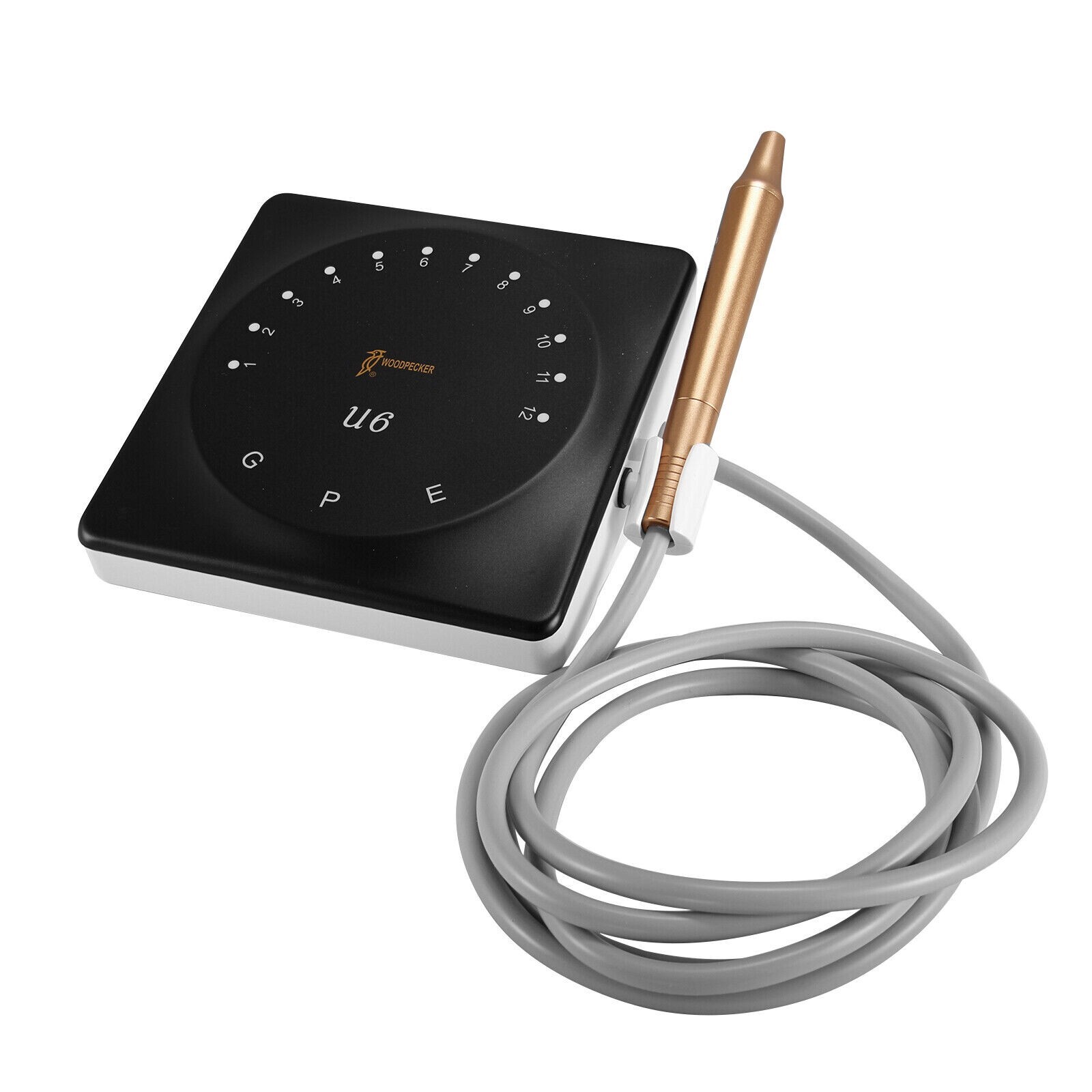 Original Woodpecker Dental U6 Ultrasonic Piezo Scaler HW-6 Handpiece 7 Tips