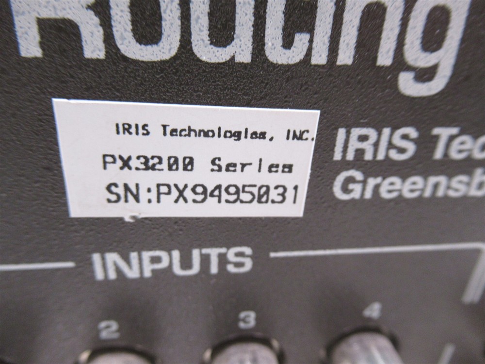 IRIS Technologies Video Commander PX3200 PX-Series Routing Control Matrix Signal