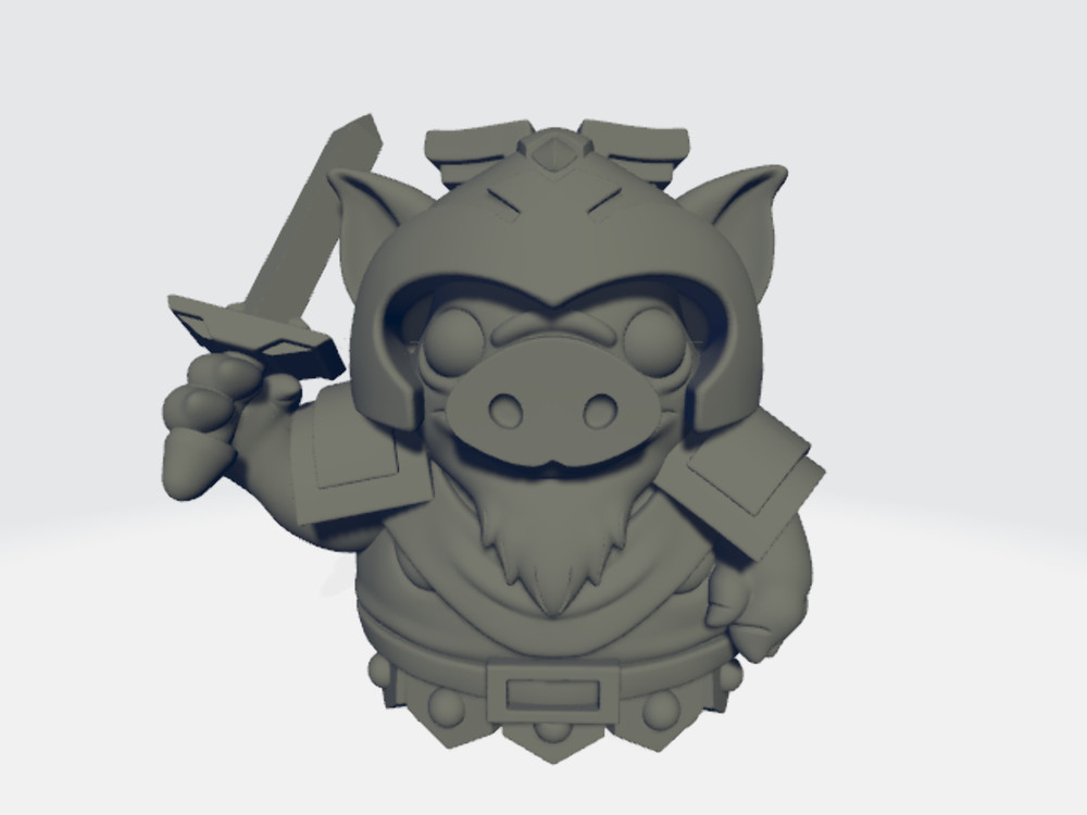 Chibi Tykes - Paladin Pig