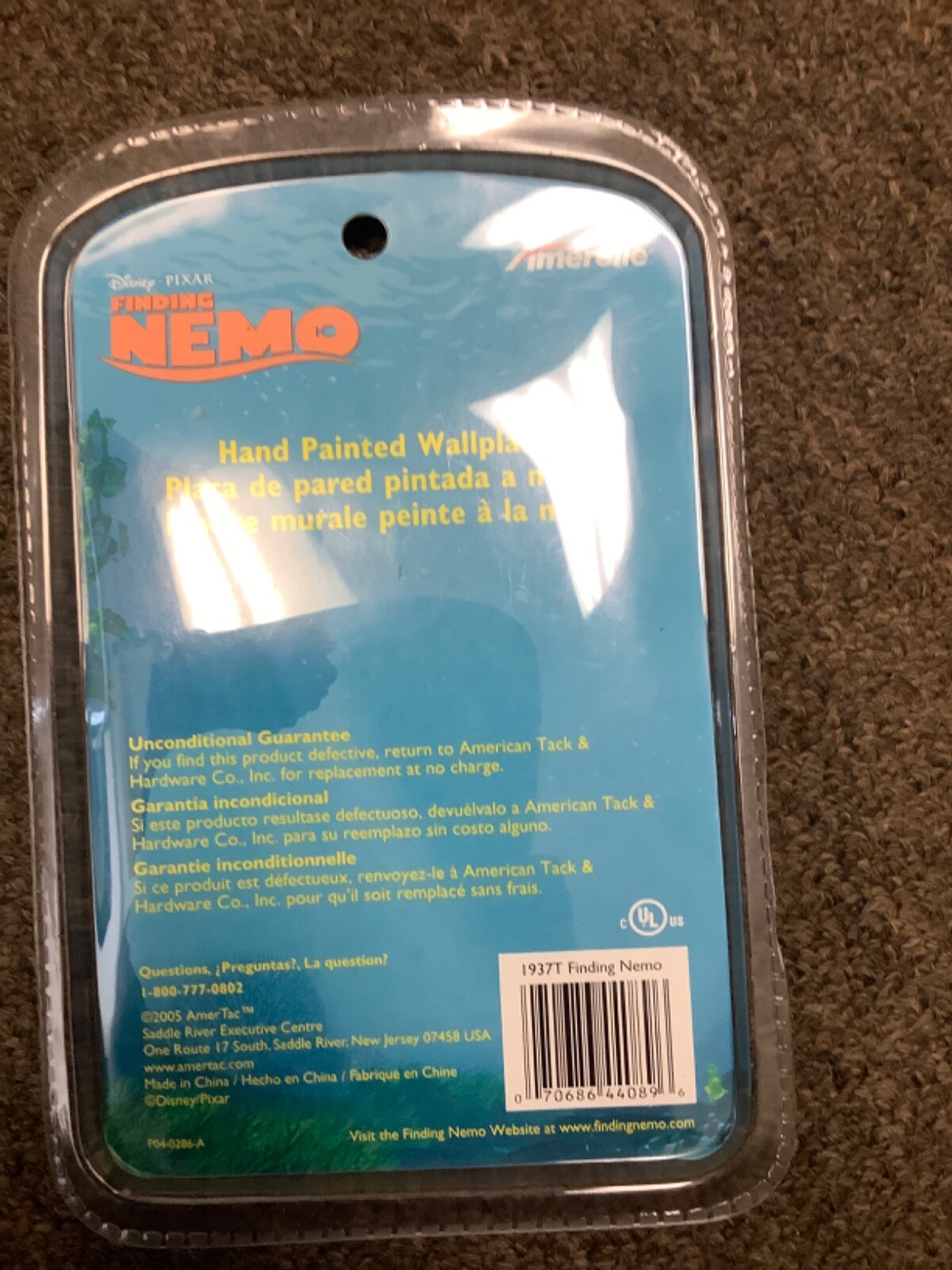 Disney/Pixar Finding Nemo Hand Painted Toggle Light Switch Cover Wallplate New