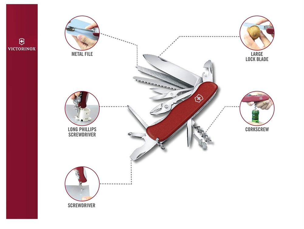 Victorinox: Work Champ 0.8564 Multi-Tool 11Cm (21 Functions) Swiss Made