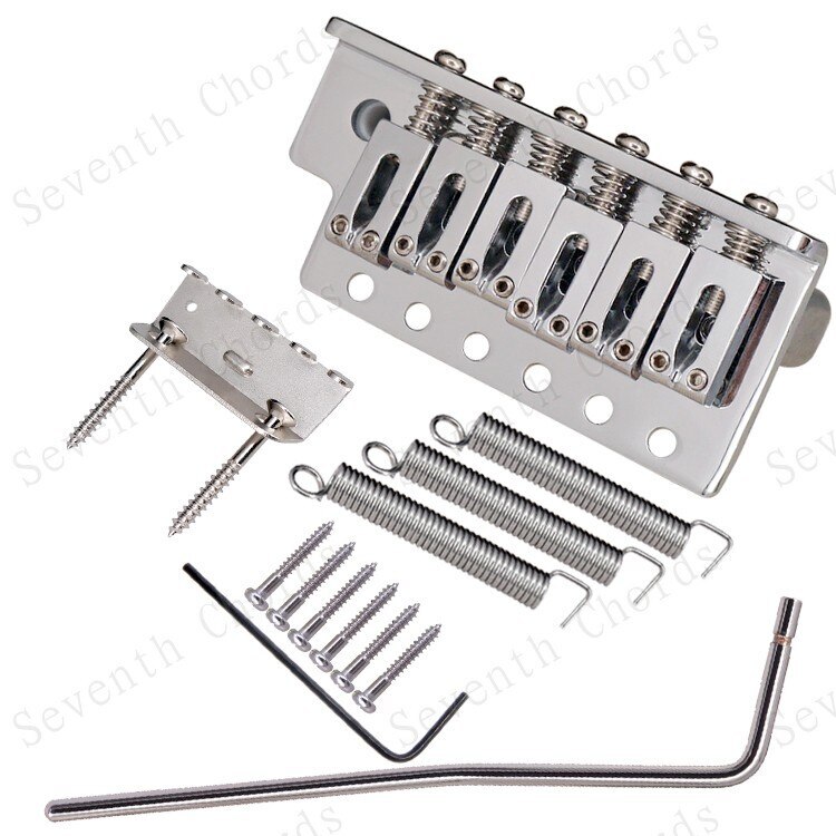 Thickened Block Base 6 String Saddle Single Tremolo Bridge for Electric Guitar
