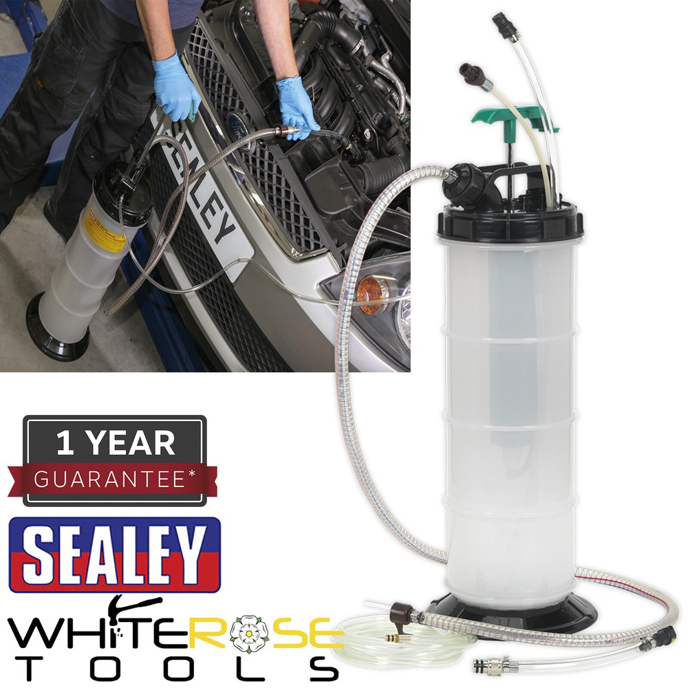 Sealey Vacuum Fuel/Fluid Extractor 8L Garage