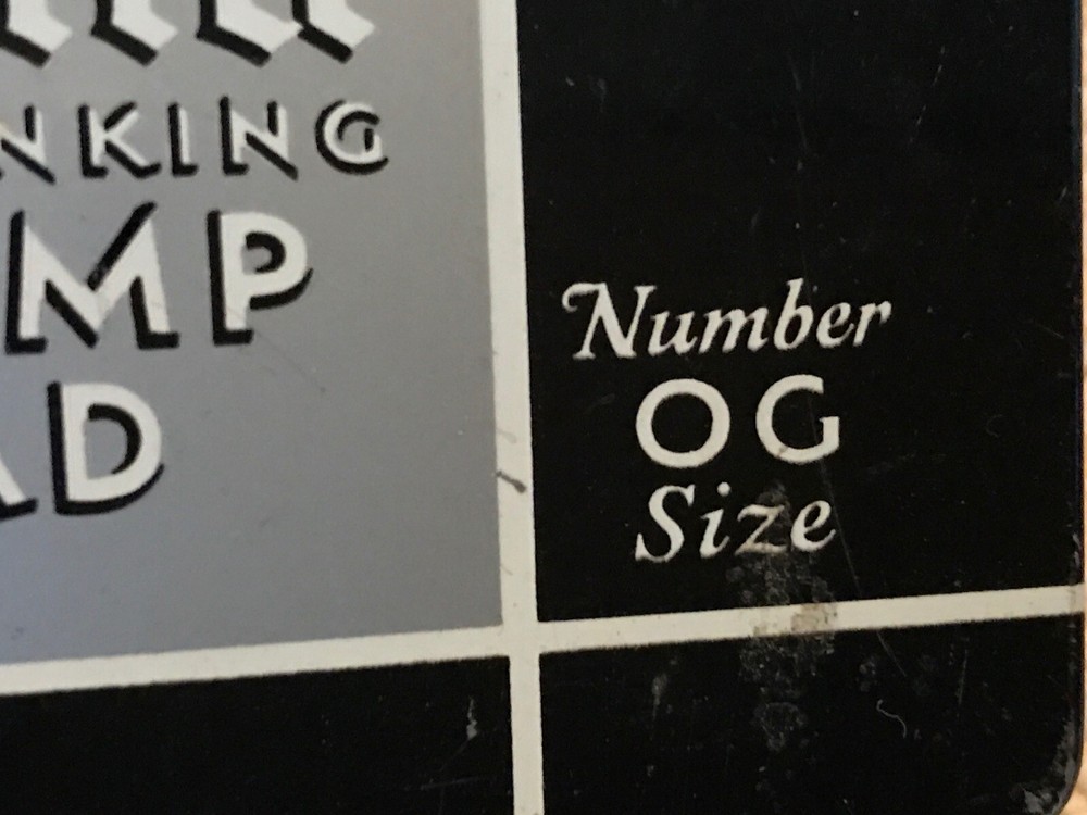 Guild Self Inking Vintage Stamp Pad, Number OG Size