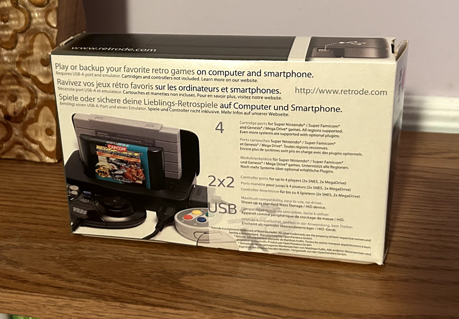 Retrode USB Adapter for Retro Video Games - 16 Bit - Unopened