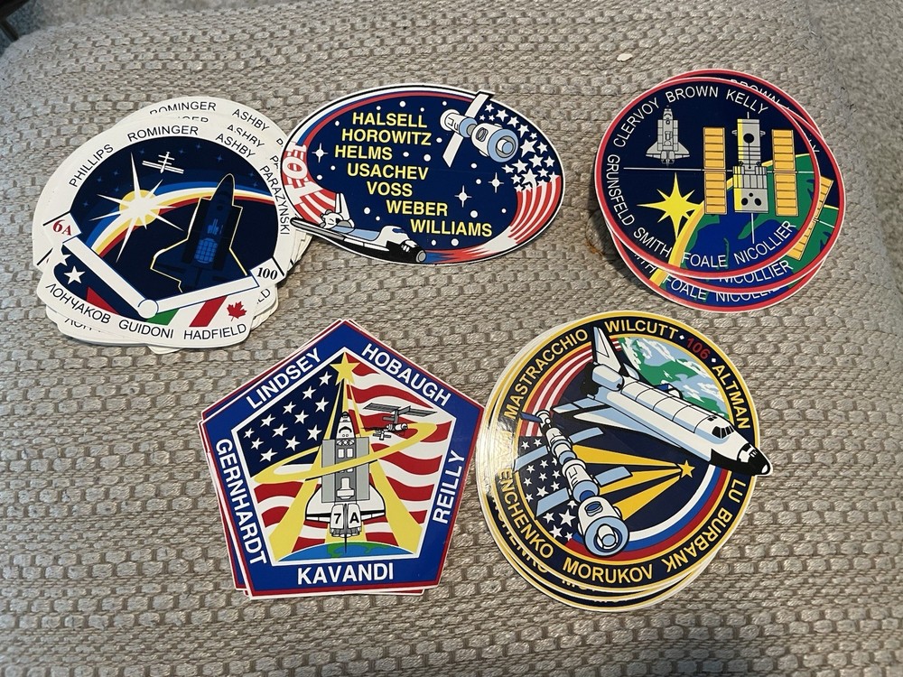 Space Shuttle Patch Decals Selling Individually , See Description To Missions