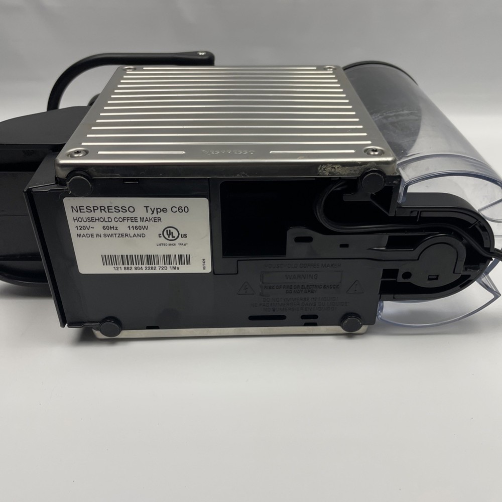 Nespresso Pixie C60 Electric Titan Espresso Machine OriginalLine Capsule Coffee