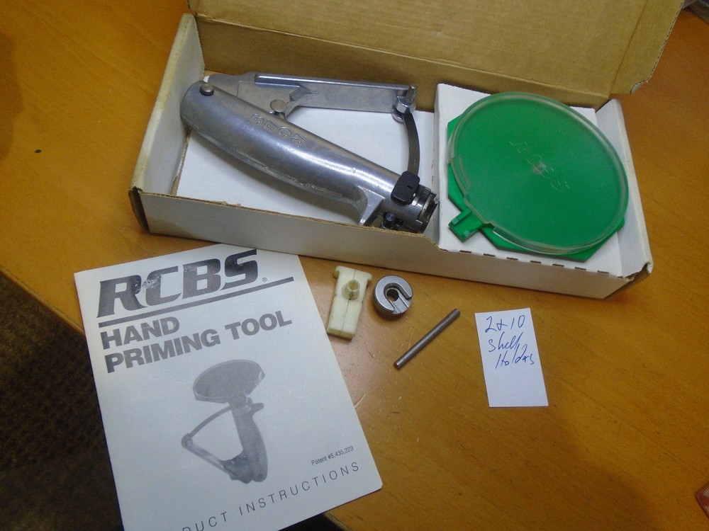 RCBS Hand Priming Tool Plus 2 & 10 Shell Holders