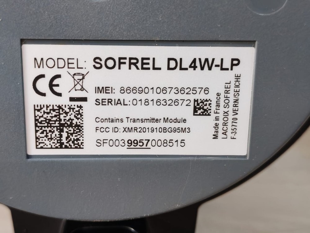 Lacroix SOFREL DL4W-LP Data Logger - New Without Box