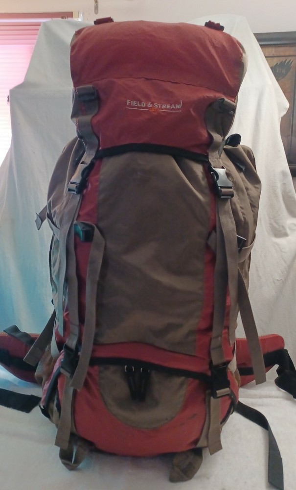 Field & Stream 1871 Large Internal Frame Backpack Camping Hiking Trail W/ Cover