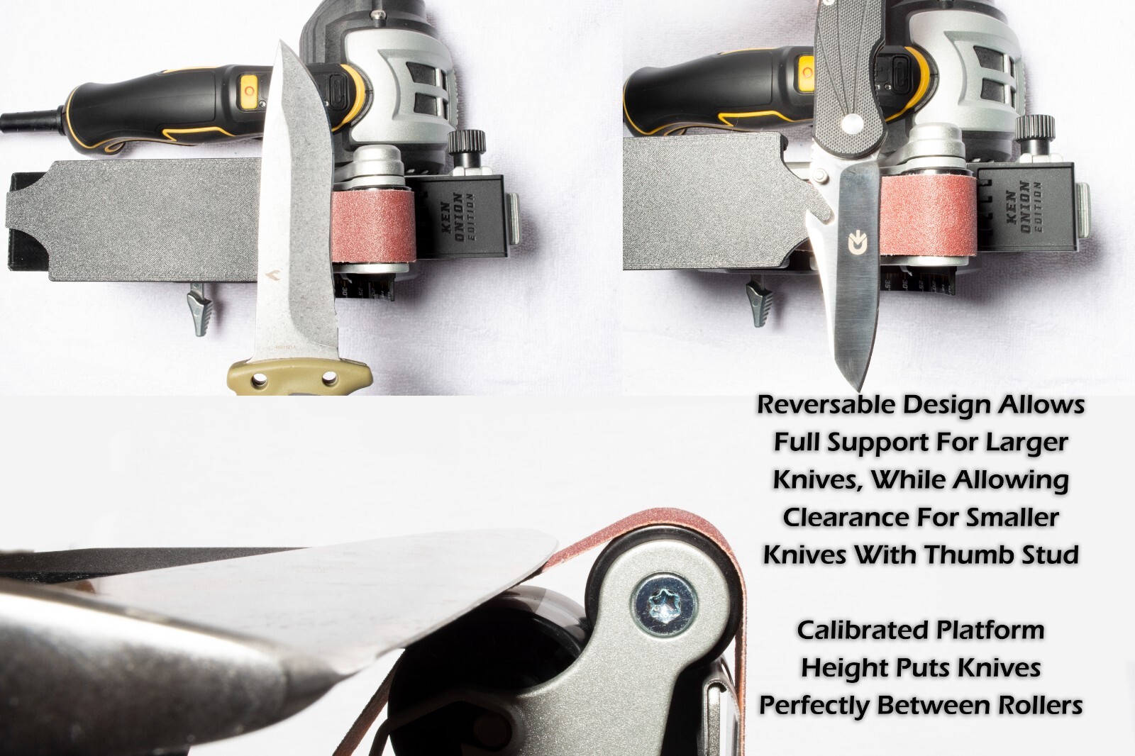 Work Sharp Ken Onion MK2 Blade Grinder Attachment Reversible Adjustable Riser