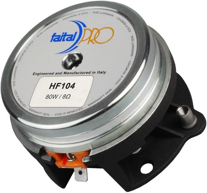 FaitalPro HF104 1" Compression Driver Neodymium Speaker 2-Bolt 8 Ohm
