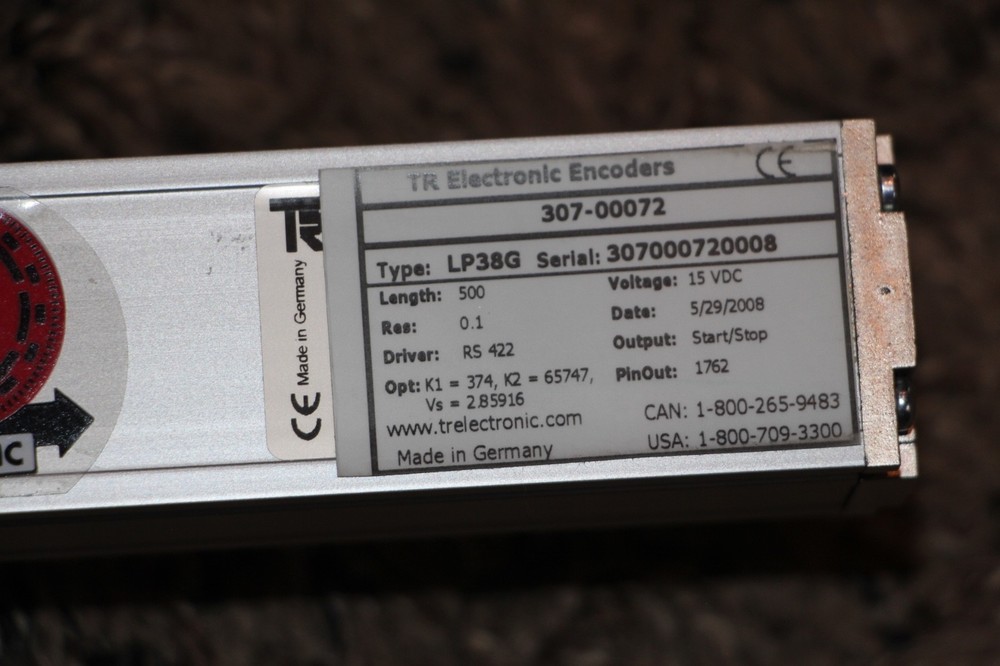 TR Electronic 307-00072 LP38G Linear Encoder 15VDC, 0.1mm Res. New