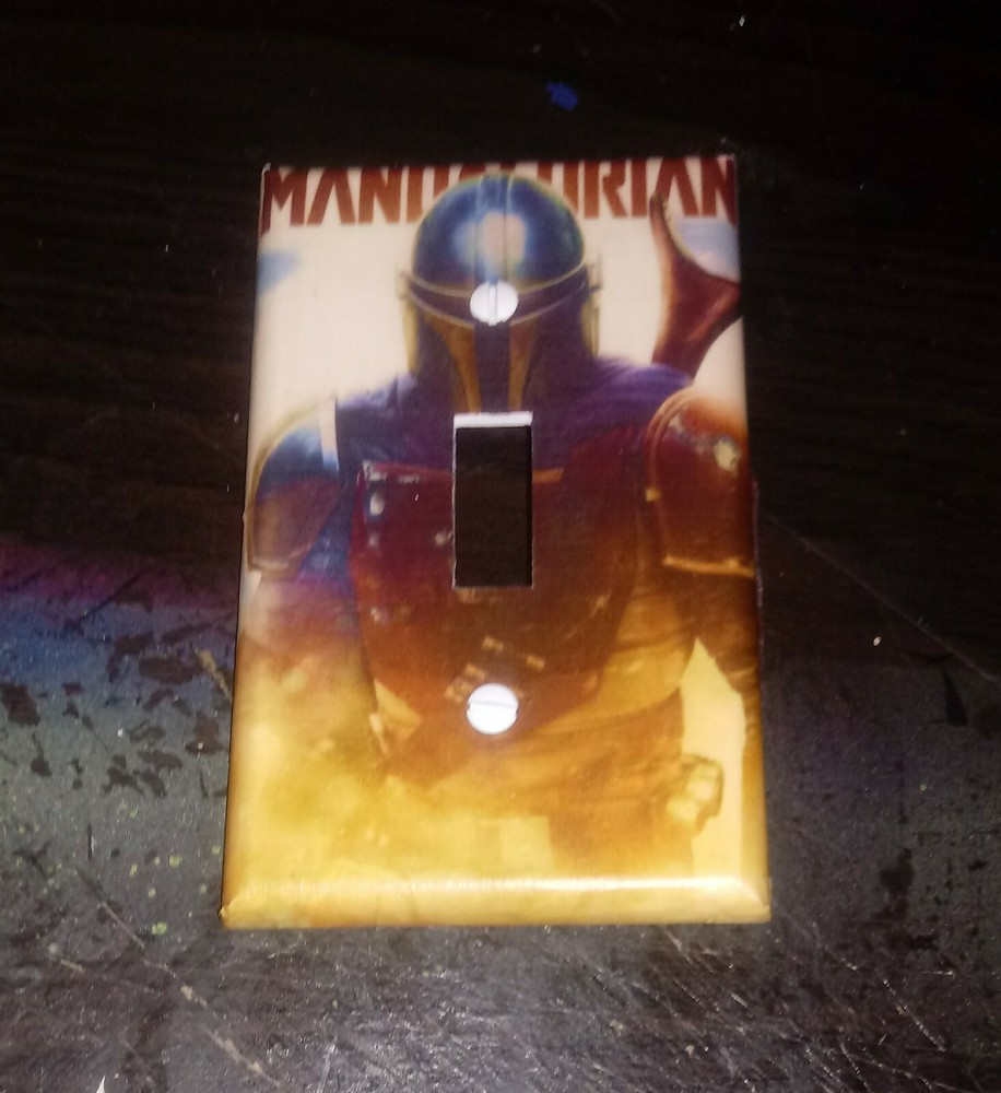 Custom Handmade The Mandalorian Single Toggle Light Switch Cover