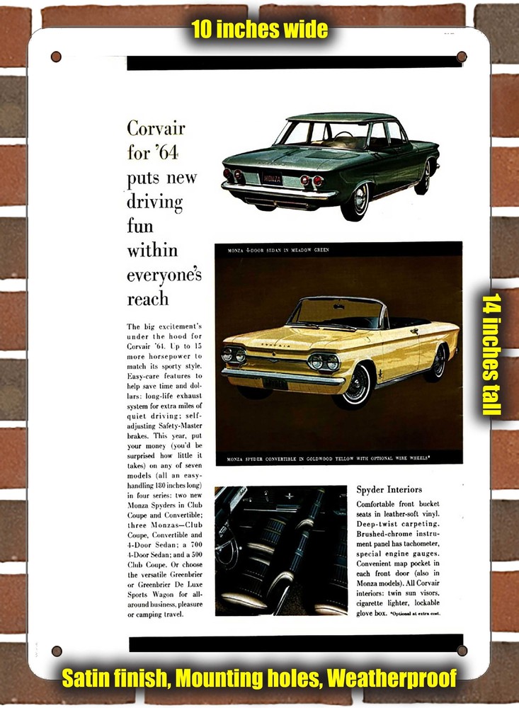 Metal Sign - 1964 Chevrolet (Sign Variant #13)