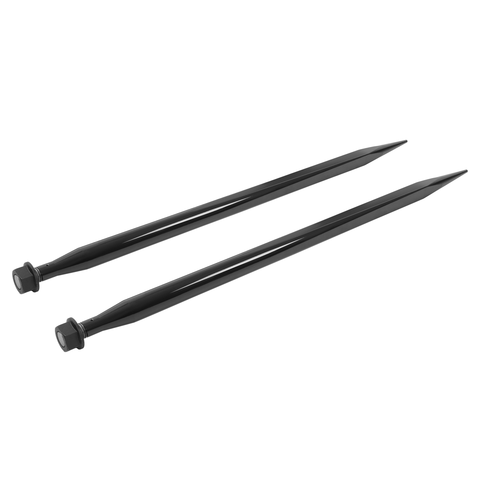 2PCS 49" Square Hay Spike Bale Spear Quick Attach Fork For Tractor Loader Bobcat