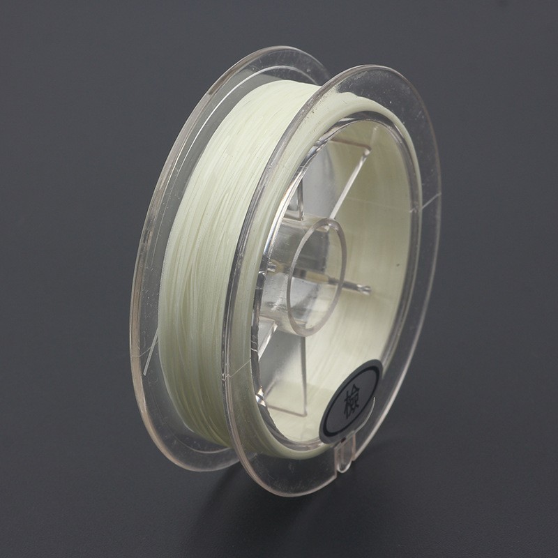 Luminous Flat Thread 0.37mm Glow in Dark 50 Meter Spool for Streamer Building