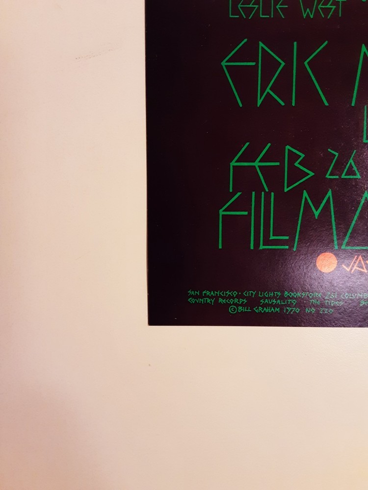 BG-220 POSTER / Original first, nearly Mint / Jack Bruce / Johnny Winter