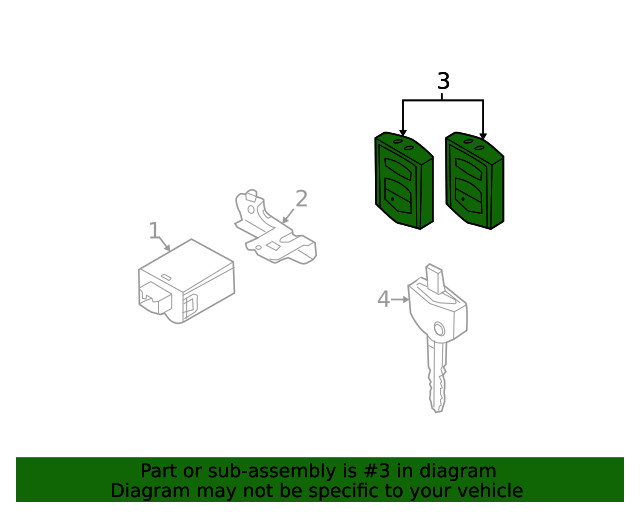 Genuine Mazda Keyless Entry Transmitter BBM4-67-5RY