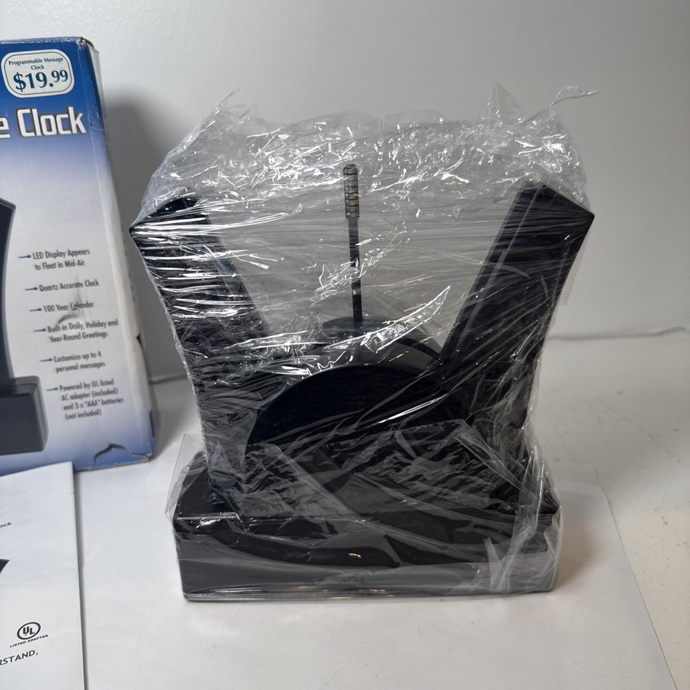 TDE Systems Programmable Red LED Message Clock Floating Message Working