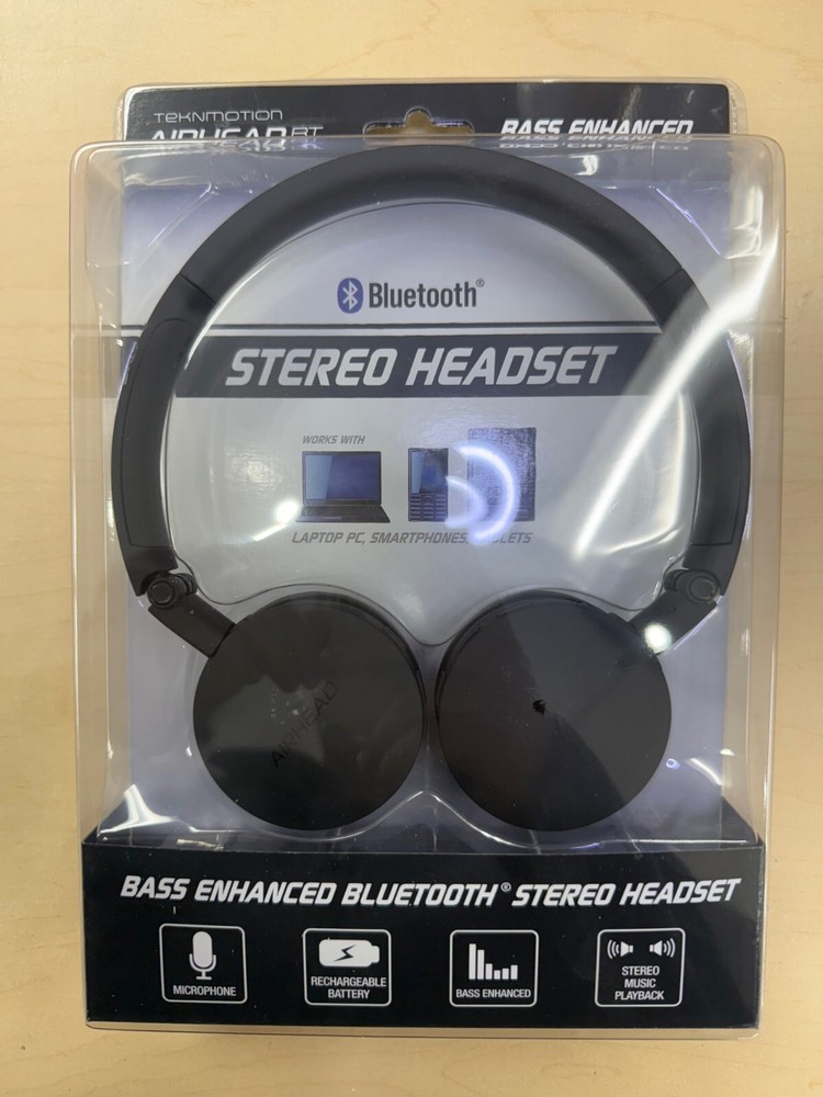 TekNmotion Airhead BT BASS Enhanced Bluetooth Stereo Headset