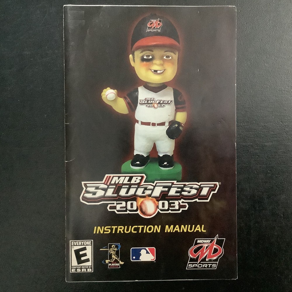 MLB Slugfest 2003 PS2 PlayStation 2 Instruction Manual Only