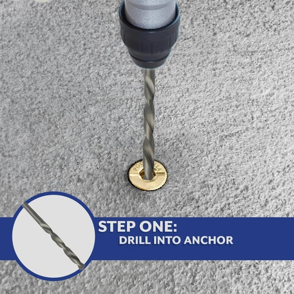 Poolzilla Anchor Removal Tool Kit, 8 Piece Set for Rethreading and Removing Pool