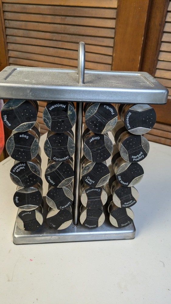 Spice Rack with 20 Spice Jars Spice Rack Organizer