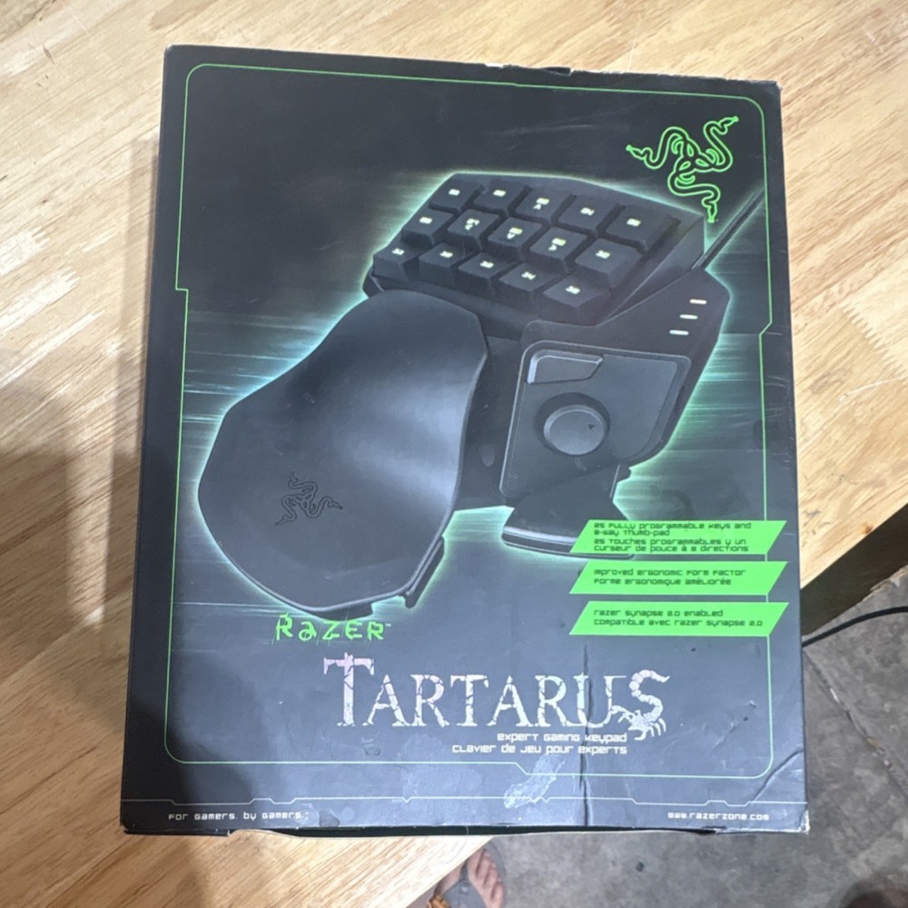 Razer Tartarus Black Gaming Keypad, Backlit, Programmable Keys, Adjustable Hand…