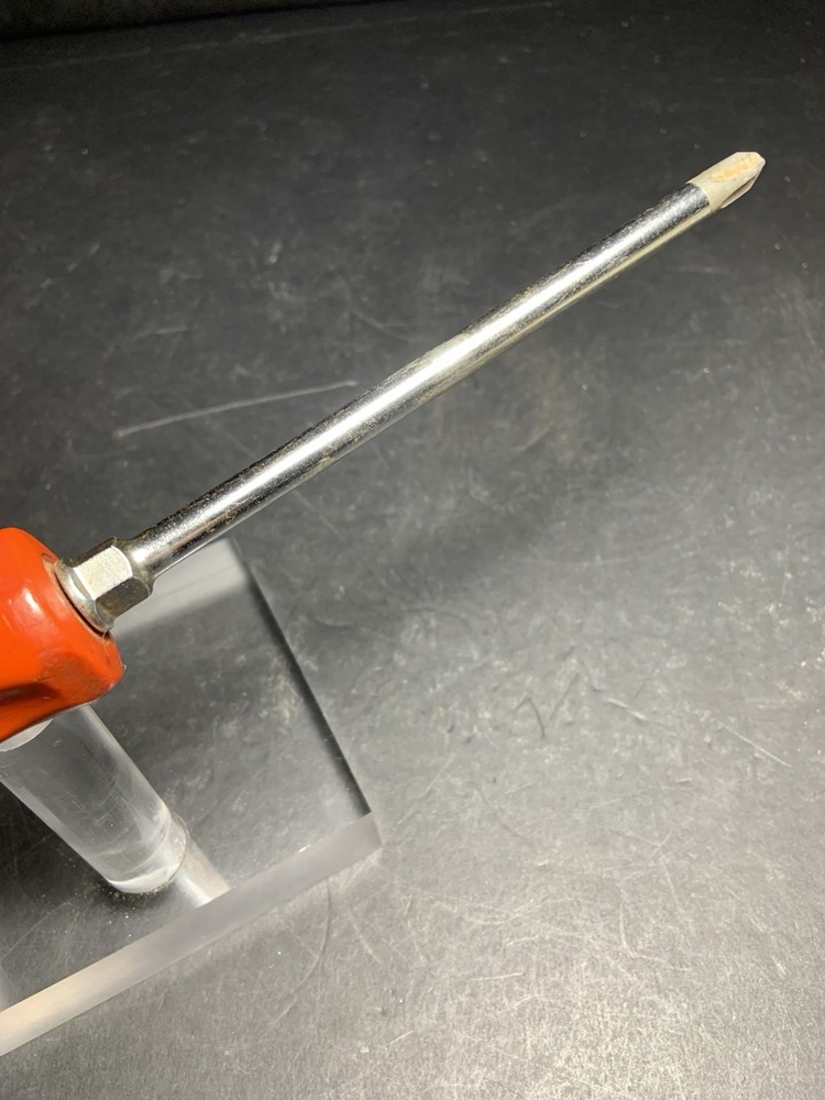 🇺🇸 🪛 Snap-on Tools Pre-Patent 1964 FIRE ENGINE RED Phillips Screwdriver RARE!