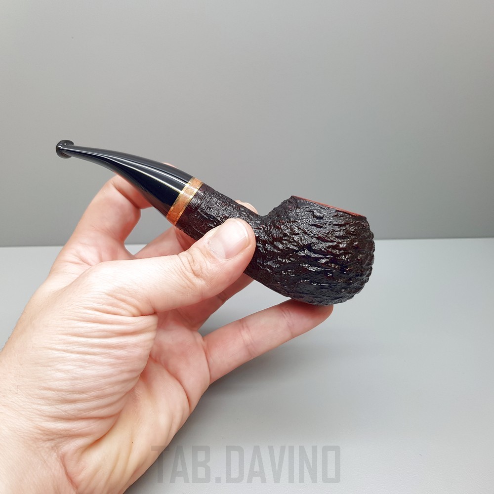 Savinelli Porto Cervo Zigrinata 320 9Mm Made In Italy
