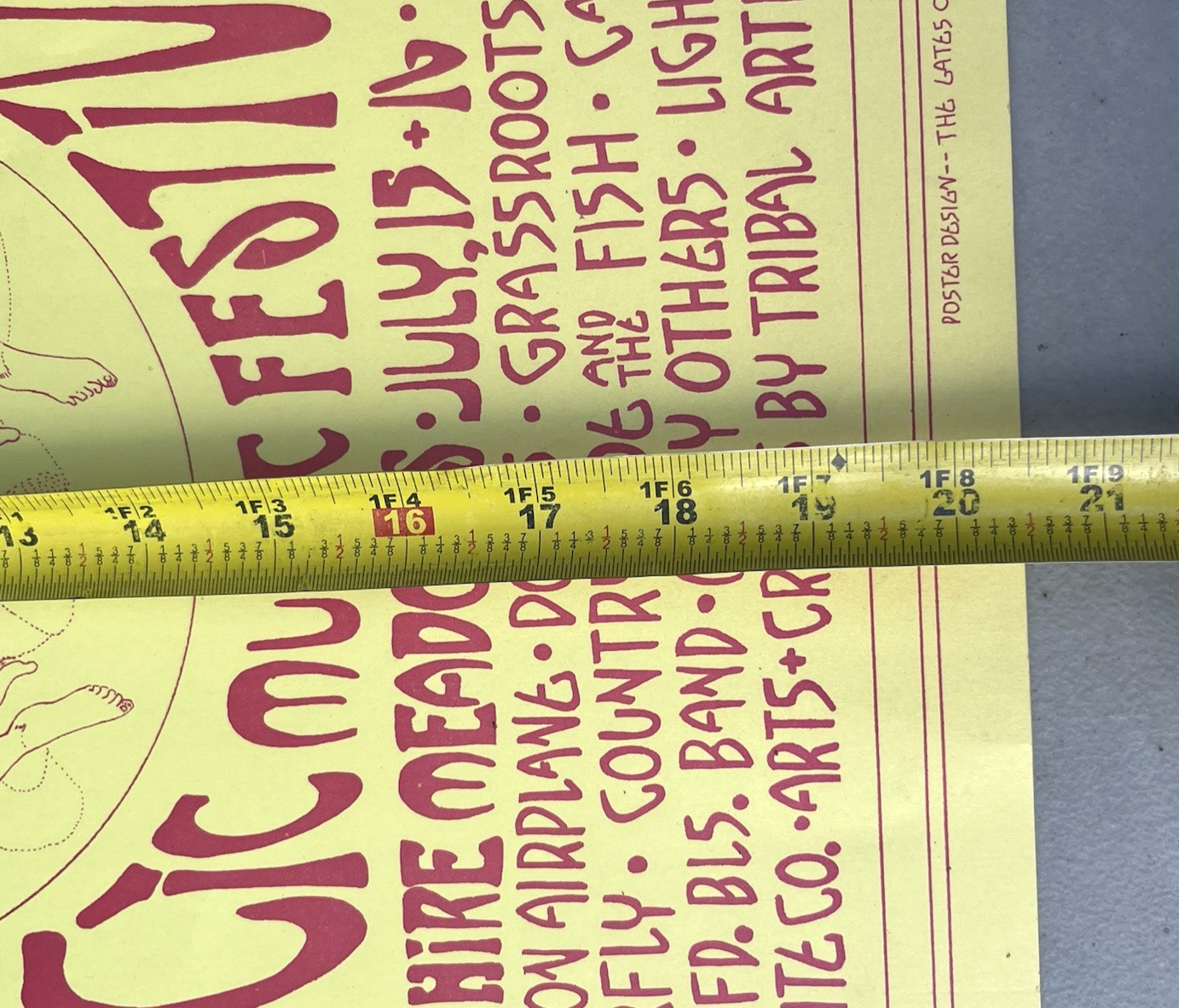 1967 Fantasy Faire and Magic Music Festival Original Concert Poster The Doors