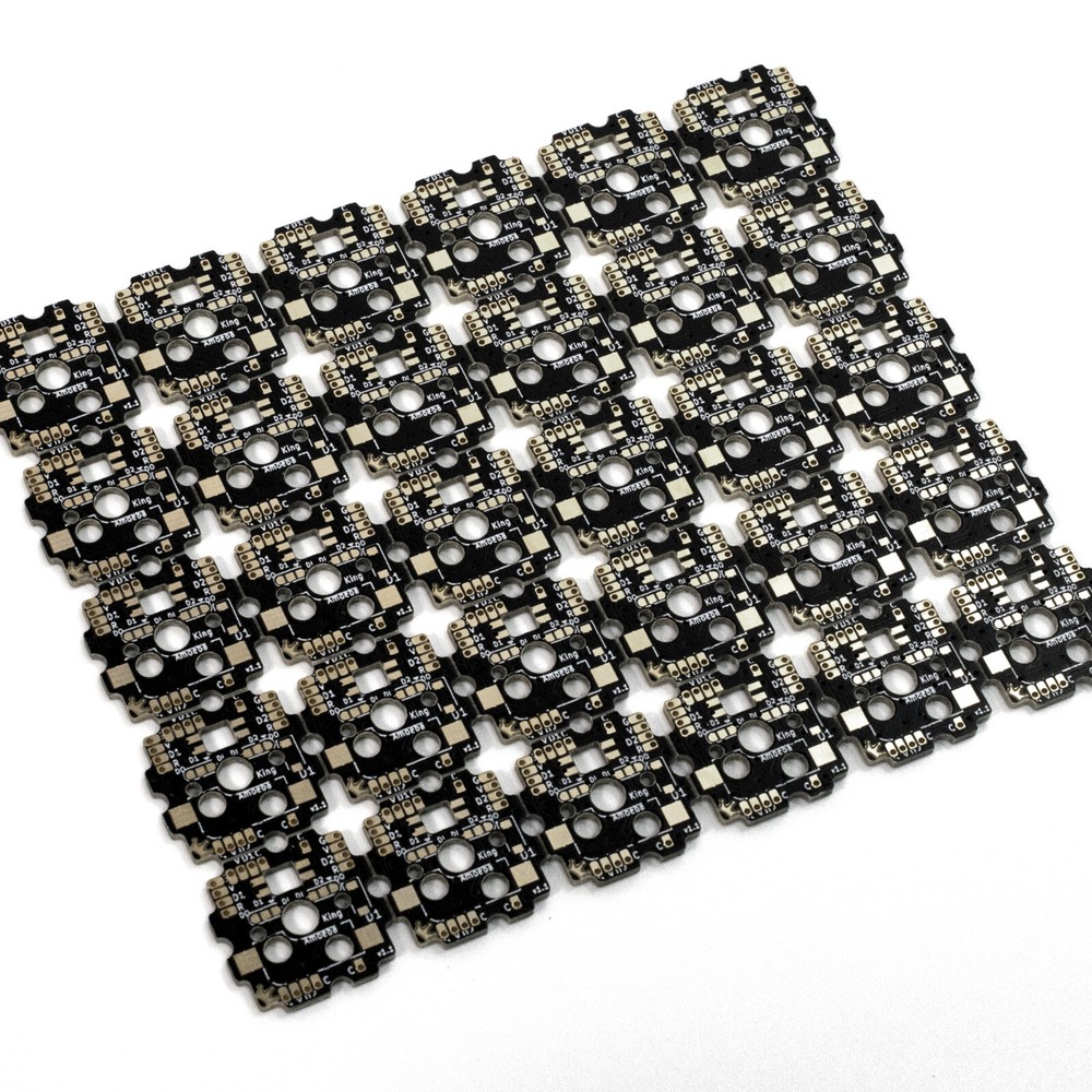Amoeba King Single-Switch PCB — Single Key PCB, Handwired, Mechanical Keyboard
