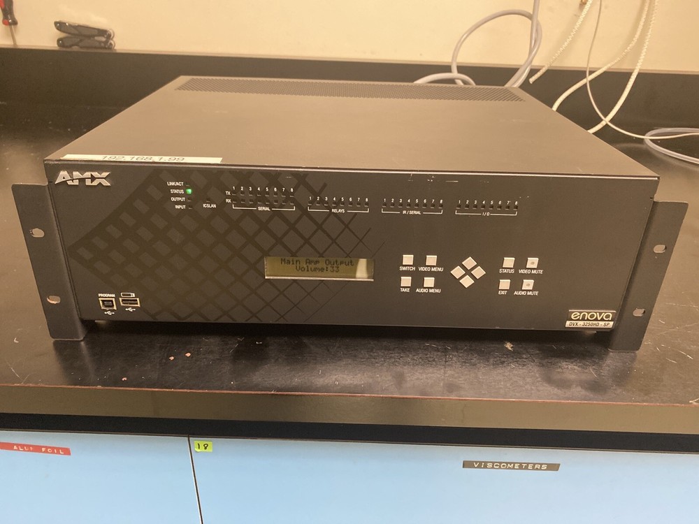 AMX DVX-3250HD-SP 10x4 Presentation Switcher Scaler, Control