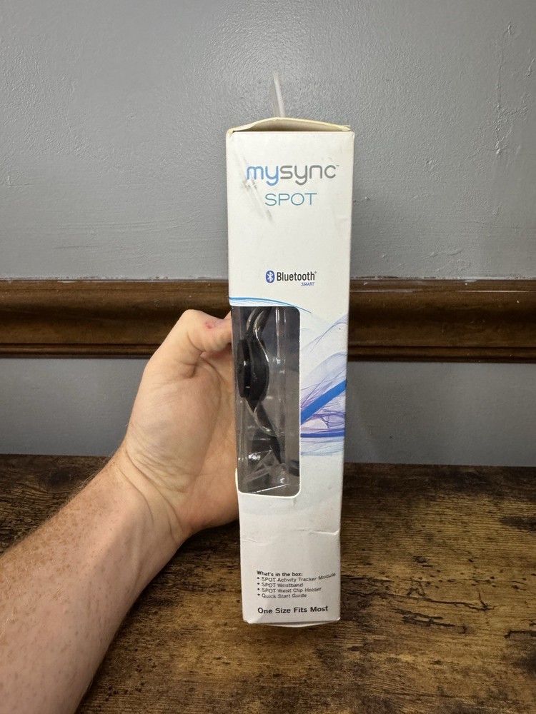 MySync Wireless Activity Tracker Band SPOT w/ Bluetooth Distance Minutes Sleep