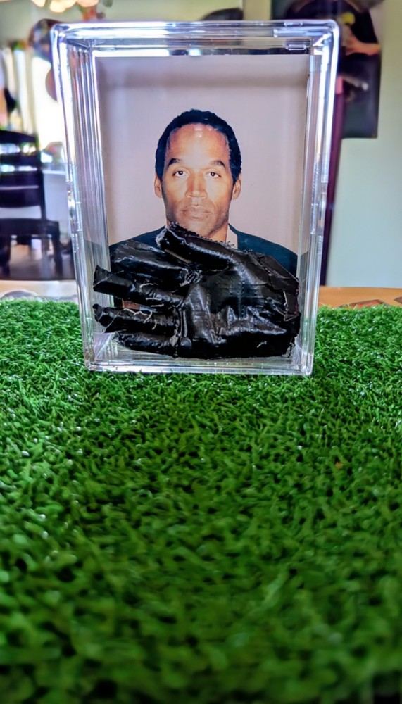 OJ Simpson Custom Drip Box With Black Glove Display Case