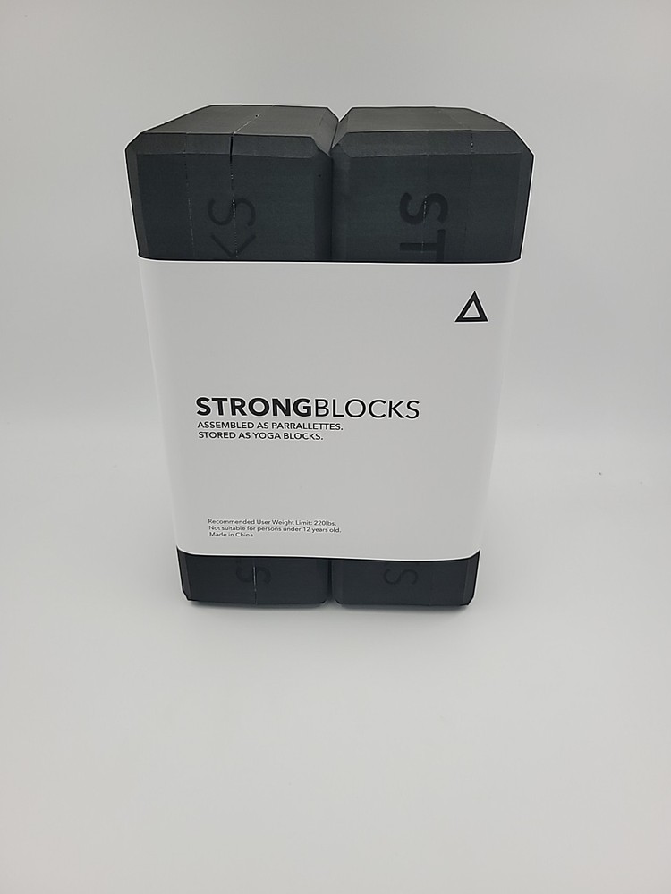 Baseblocks Strongblocks Portable Workout Parallettes/ Yoga Blocks, Easy Assembly
