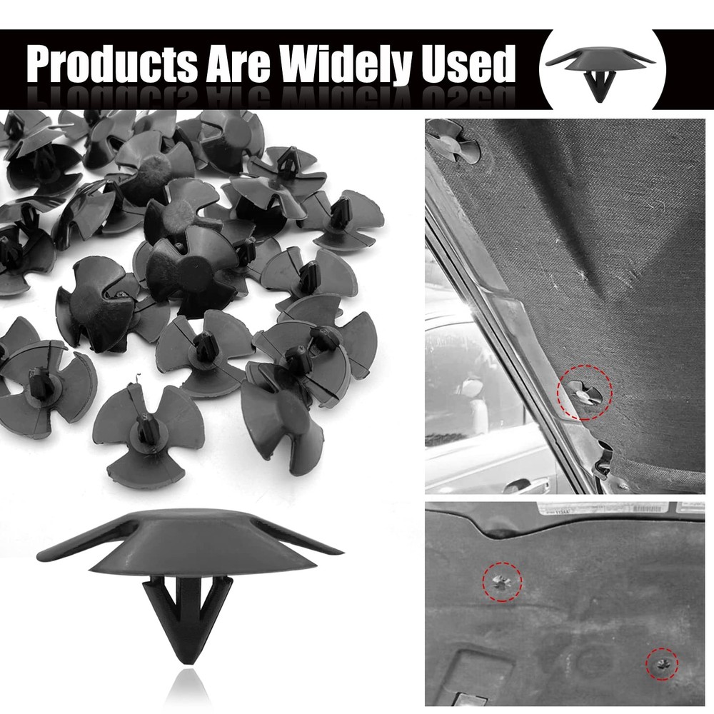 20Pcs Hood Insulation Retainers Push-Type Retainer Clips - One Size,