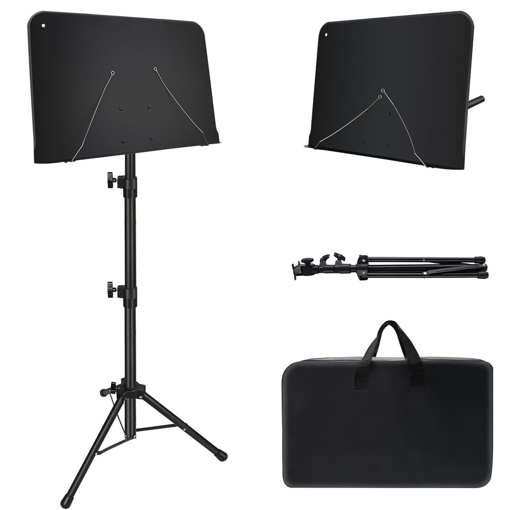 Sheet Music Stand, 1/2/3 Pack Adjustable Standard Version, 1 pack black