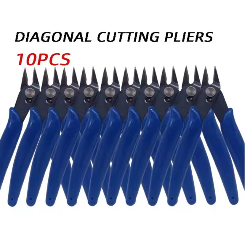 10pcs Electrical Cutting Jewelry Wire Cable Cutter Side Snips Flush Pliers Tool