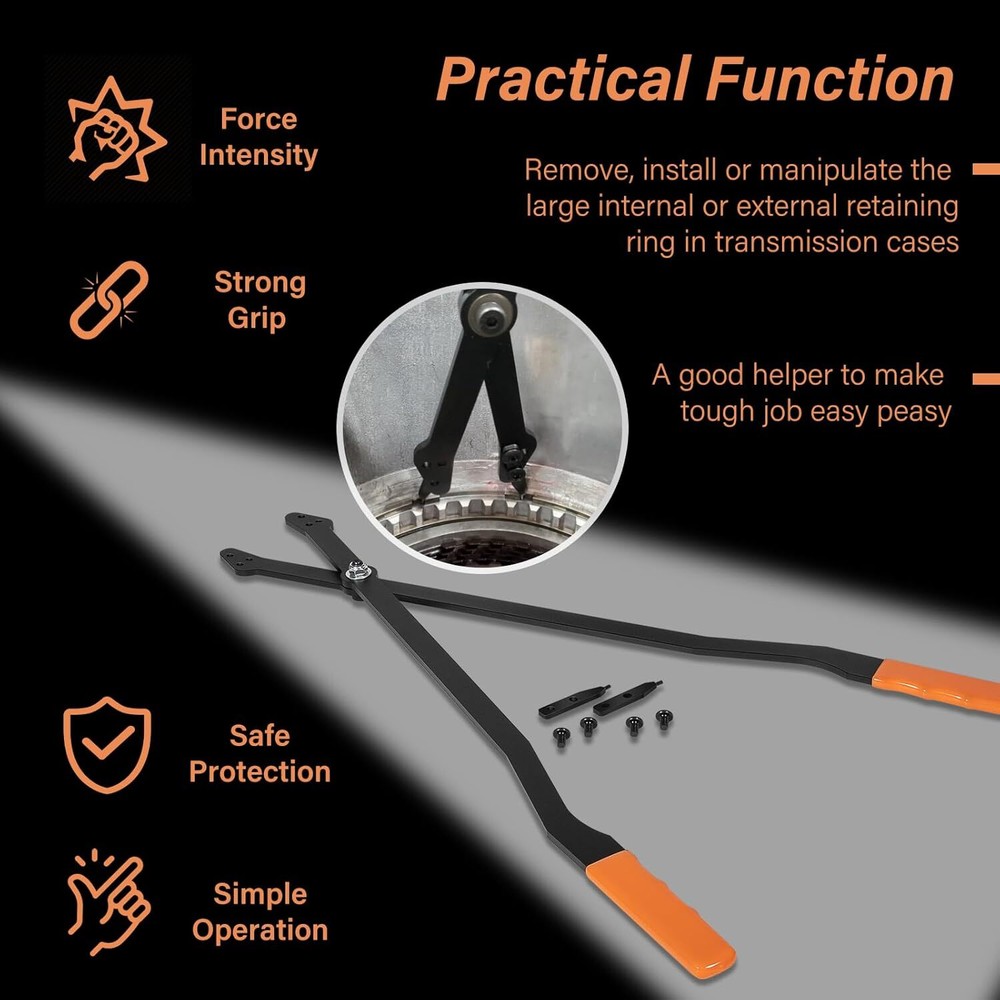 1489 26" Internal Retaining Ring Pliers with Interchangeable Tips for GM 5L40