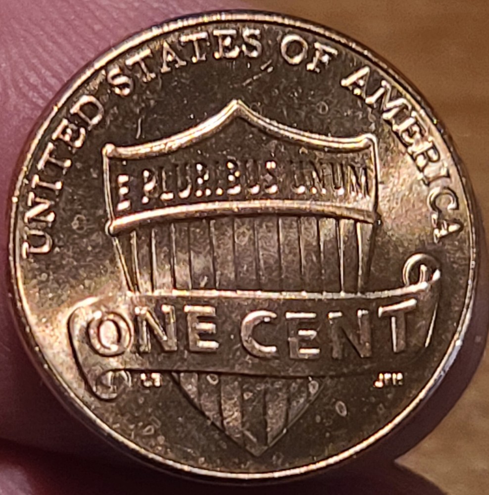 2022 Lincoln Head Shield Penny Obverse Lamination Error No Mint Uncirculated