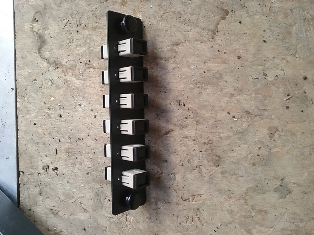 SC Fiber Optic Adapter Panel loaded 6 Single Mode