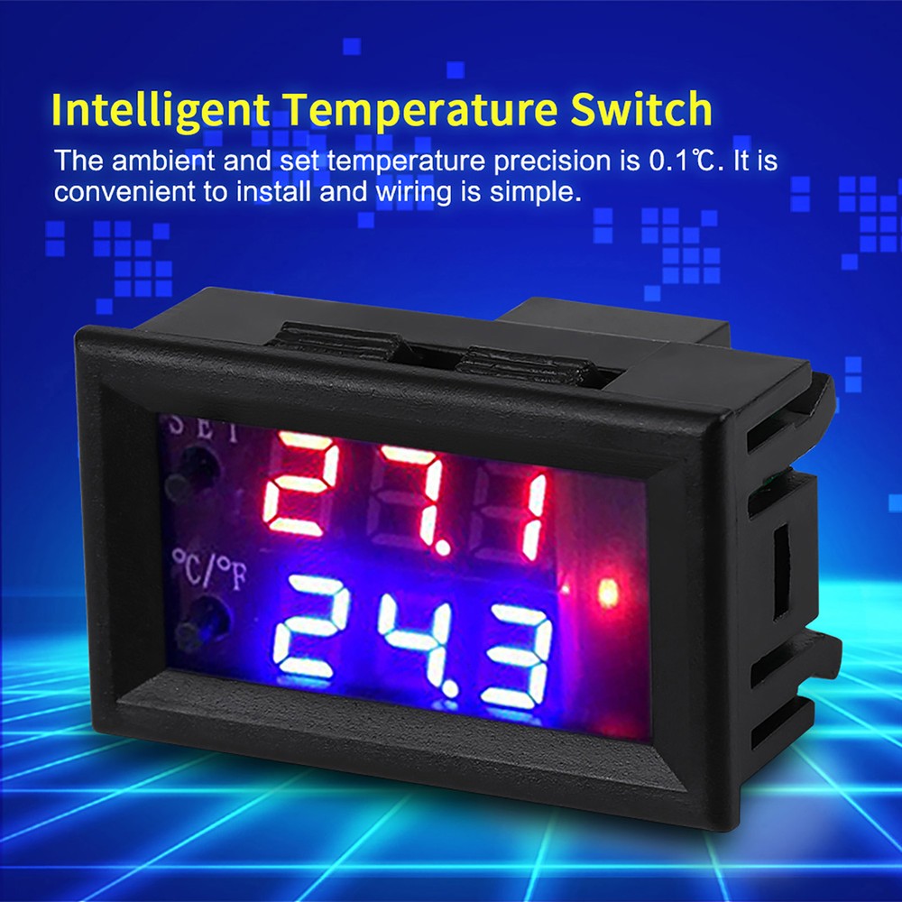 Digital Display Microcomputer Thermostat Temperature Controller Switch DC12V SD0
