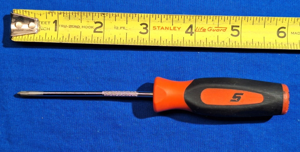 Snap-On SGDP300B 6" mini phillips screwdriver Orange handle
