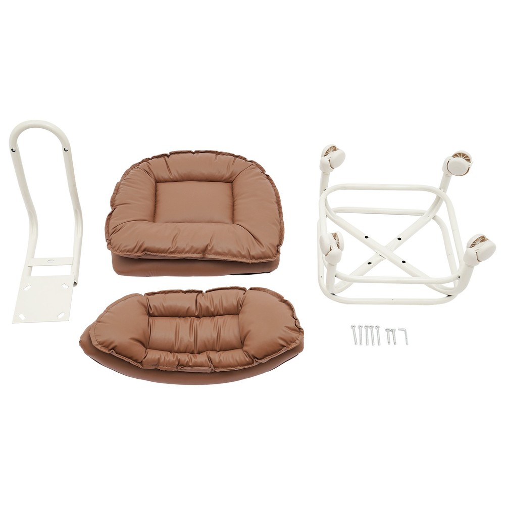 Rolling Stool with Backrest Low Height Sponge Roller Stool Chair Roller Seat